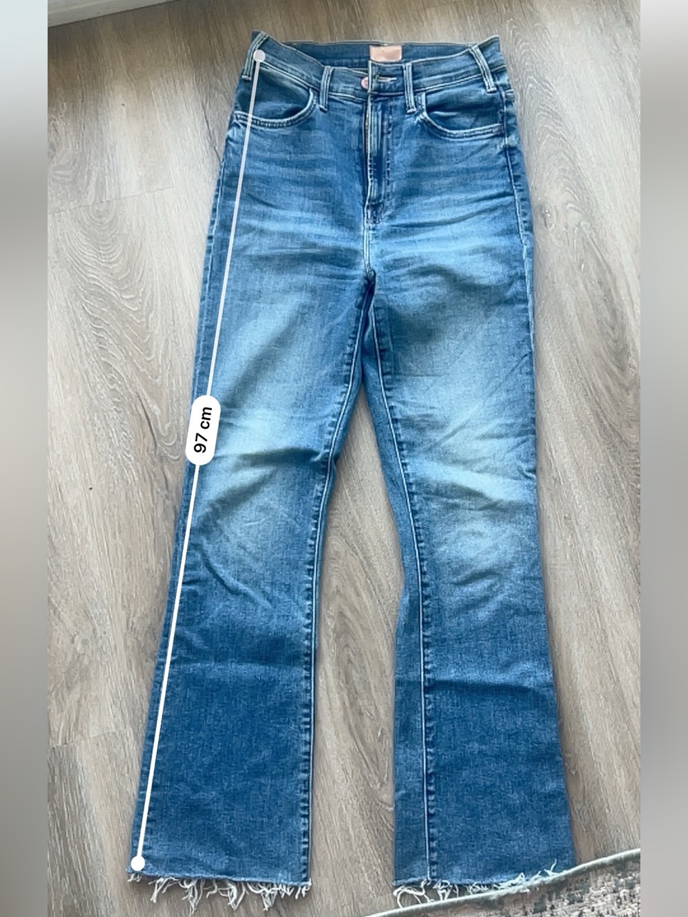 MOTHER Women's Dark Blue Flare Jeans - Picture 11 of 11